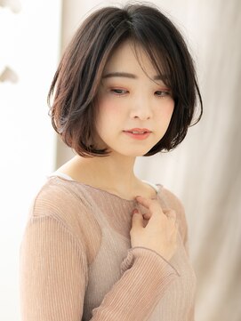 カバーヘア ブリス 志木南口駅前店(COVER HAIR bliss) □くすみカラー大人美人黒髪美髪エアリーボブ416志木30代40代