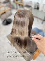 シェリー(Cherie)&nbsp;METEO Straight × METEO coloring × オリーブベージュ