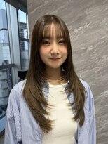 ルクス(Luxs)&nbsp;オリーブベージュ×レイヤーカット