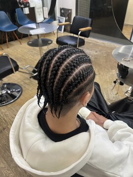 バイブアンドアネックス(VIBE & ANNEX) 地毛コーンロウ6本