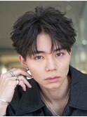 原宿ルーズパーマ波巻きツイストスパイラルパーマセンターパート