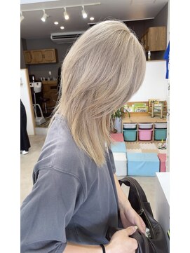 オリビアヘアー(OLIVIA HAIR) 初カラー×ミルクティーベージュ×最高峰ケア