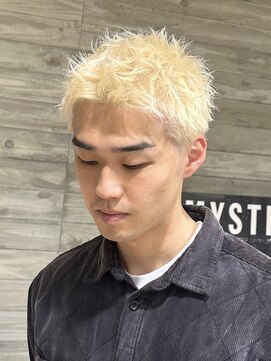 ヲタク 渋谷 代官山 恵比寿(wotaku.) メンズハイトーンブロンド金髪ショートスパイキーショートメンズ