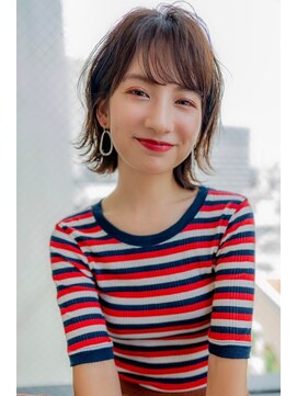 オースティン 錦糸町(AUSTIN) 大人かわいい前髪セシルカットココアブラウンフリンジウェーブ