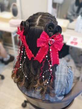 ヘアセットサロン ミント(Hair set salon MINT) ハートハーフツイン