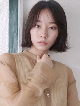 アイティーバイアルバム 藤沢店(IT by ALBUM) 抜け感ボブ_ショコラベージュボブルフベビーバング_28576