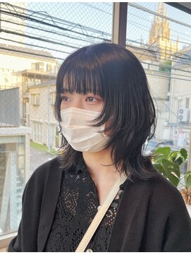 アクアオモテサンドウ(ACQUA omotesando) ＊ネオウルフカット！個性的ミディアムウルフレイヤーカット！