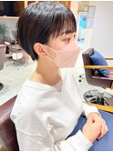 *滝田*大人可愛い マッシュショート 前下がり 前髪 丸みショート