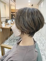 ビーチ ヘア メイク 綱島店(BEACH hair make)&nbsp;大人まとまりショートボブ/キレイめカジュアル/ハイライト/艶感