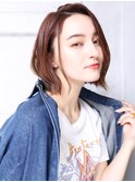 大人可愛い20代30代40代小顔 チェリーブラウンJ6