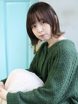 バース(BIRTH)&nbsp;天神【BIRTH】モノトーングレージュ×外ハネぱっつんボブ