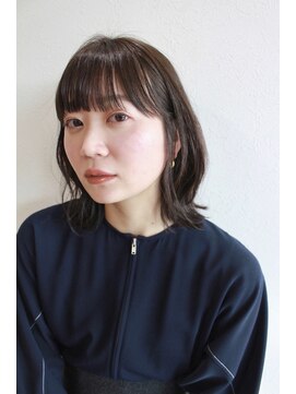 ゲリール ヘア プラス ケア(guerir hair+care) 【guerir hair＋care】くびれボブ×オリーブベージュ