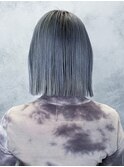 ブルーシルバーボブ_チェリーブラウンフェミニンロング_ba369822