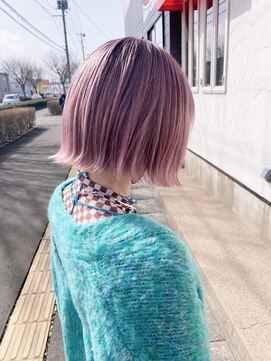 ヘアスタジオ ガロウ(hair stuido garou) *ピンクシルバー*