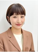 【長谷川】チョコレートブラウンショートヘア