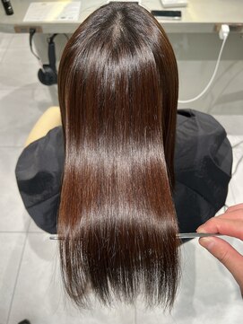 ロンドメリア 天神大名店(Lond Melia) ★大人ガーリー艶髪チョコレート髪質改善★ #髪質改善#縮毛矯正