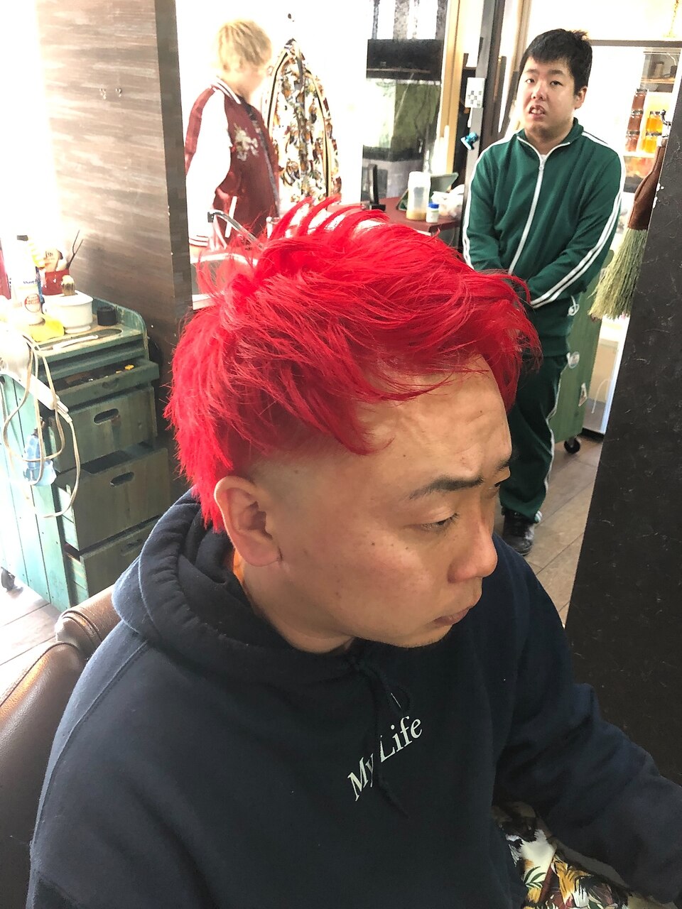 赤髪 TefuRe 【在庫限り】 コスプレウィッグ 赤髪 ウィッグ ロング 赤 巻き