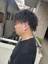 ブレイズ ザ サロン(BLAZE THE SALON)&nbsp;一周ツーブロック黒髪ツイストスパイラルショート【BLAZE 大庭】