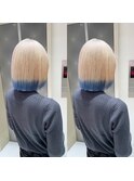 エンドカラー ケアブリーチ ダブルカラー ハイトーン ベージュ