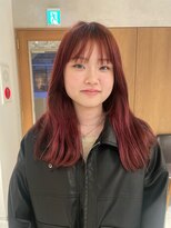 ラミエ バイ メルト 吉祥寺(lamie by melt)&nbsp;【小川】ピンクブラウン/切りっぱなし/エアリーロング