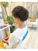 【men's】ニュアンスツイストスパイラル×ハニーブラウン