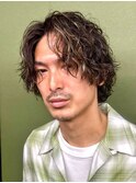 スパイラルパーマ　メンズパーマ　メンズメッシュ