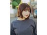 【★2回目来店者限定★】女性限定　カット＋カラー＋トリートメント  ￥8800