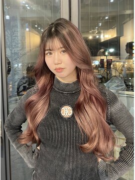 ブレンド 渋谷(BLend) マチルダボブ前髪ハイライトグレージュ