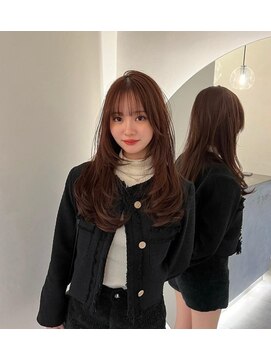 ラル 立川(lar) 高彩度ブラウン3Dレイヤー_メルティカラー似合わせカット