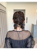 結婚式ヘアセットヘアアレンジ矢場町