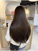 【ヘーゼルショコラ&レイヤーカット】《福岡透明感カラー》