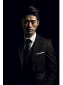 #MEN`S HAIR#サイドパート#ジェントルマン#ダブルカラー#