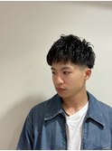 ソフトピンパーマ/メンズパーマ/短髪/ショート/校則OK