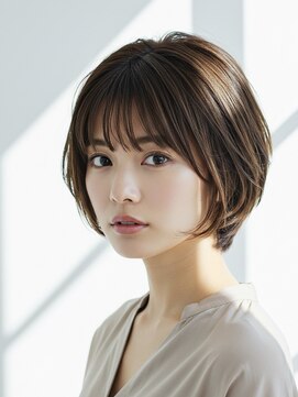 ソードリーフ ヘアーアンドスパ 鶴見店(swordlief hair&spa) 艶髪アッシュブラウン×大人ショート