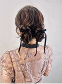 韓国ヘアオリーブベージュおくれ毛グレージュ_ba540551