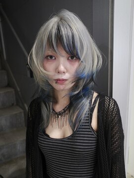 クペウ ローウェン(cope'u ROWEN) 渋谷/ウルフカット レイヤー デザインカラー ルーツカラー