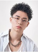 スパイキーショート/アップバング/ツイストパーマ/メンズパーマ