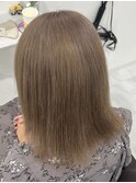 ブリーチ1回で出来るベージュ系カラー