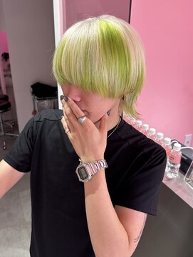 ダズリングディア(Dazzling Deer) グリーン/ホワイト/白/デザインカラー/MEN'SHAIR