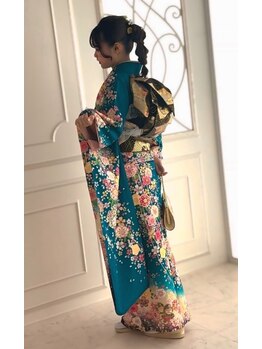 Axia. Hairの写真/成人式のご予約承ります☆晴れの日を最高の笑顔で迎えるために。プロの着付けで一日中美しく！