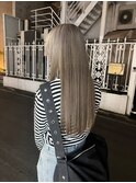 ブリーチダブルカラーホワイトベージュブロンド梅ヶ丘経堂