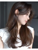 レノラ 本町(LENORA) 美髪ミディアムレイヤーカットデジタルパーマチェリーブラウン