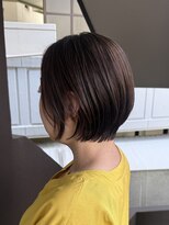 ロエ(loe)&nbsp;40代☆ショート×白髪ぼかしハイライト　つるんとマロンブラウン