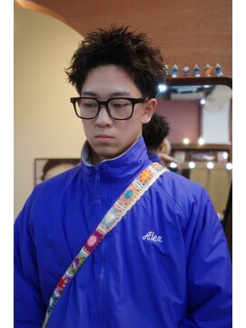 エディ(Edy) メンズスパイキーショートツイストピンパーマニュアンスパーマ