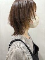 ラトリエコンタン(L´atelier Content) 縮毛矯正とコテパーマ バングカラーで白髪ぼかし