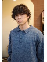 エディ(Edy)&nbsp;メンズマッシュウルフ波巻きパーマスペインカールカーリーパーマ