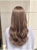 ミルクティーグレージュロング