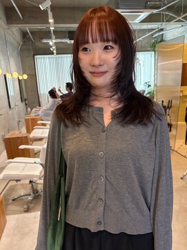 ハクボ(hakubo) オレンジレッド　レイヤー