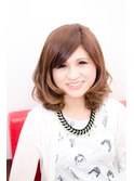 清楚系ゆるふわボブ