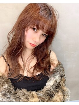 カームリーヘアー(calmLY HAIR) 前髪/アンブレラカラー/こなれミディ/イメチェン/ウェーブパーマ